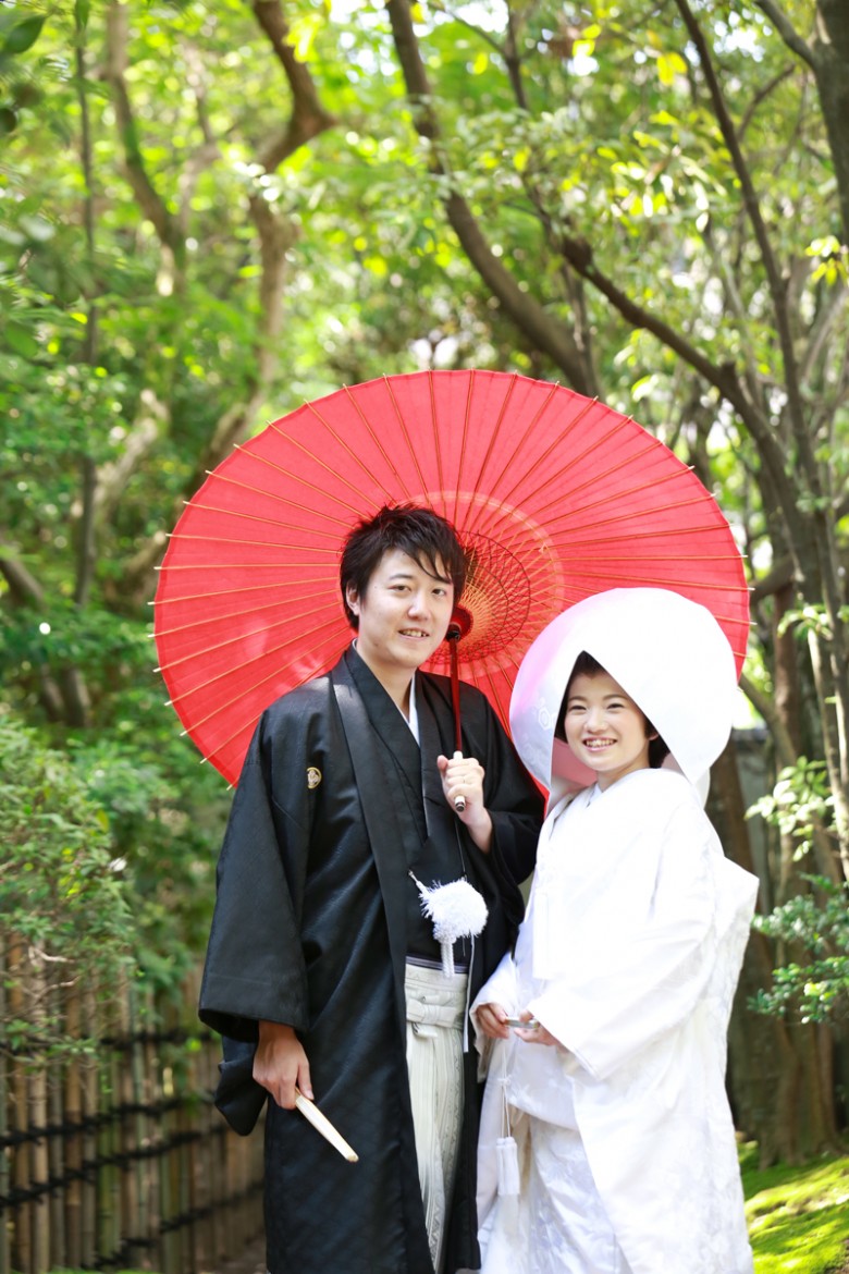 福岡 前撮り 和装 日本庭園 婚礼写真 友泉亭