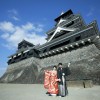 熊本城 前撮り和装 日本庭園 婚礼写真