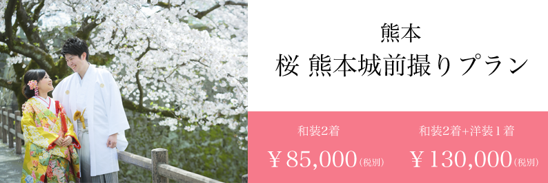 桜 前撮り 熊本城 スタジオフィール