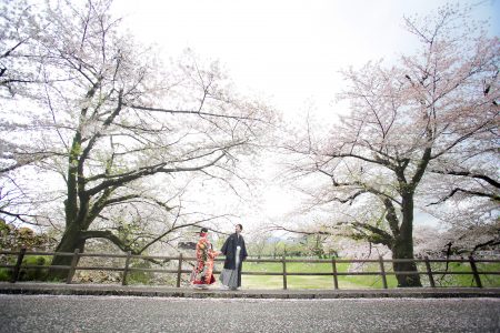桜 熊本 熊本城 復興 前撮り スタジオフィール