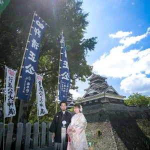 熊本の和装前撮りなら熊本城プラン 前撮り ブライダル撮影専門スタジオフィール