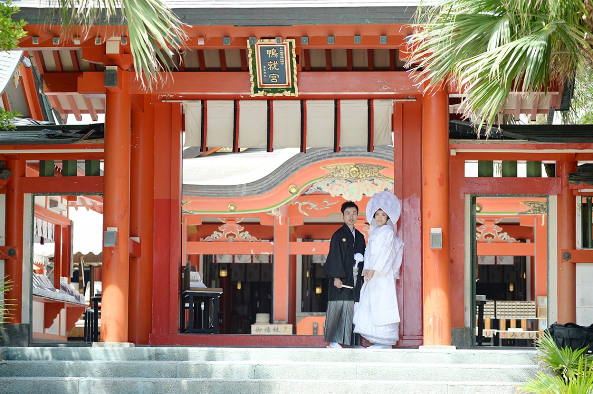 宮崎 青島神社 神社挙式 白無垢