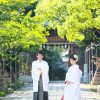 福岡 前撮り 和装 日本庭園 婚礼写真 小倉城 北九州
