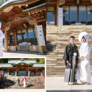 長崎諏訪神社での和装撮影！  前撮り・ブライダル撮影専門スタジオ 