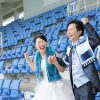 福岡 レベルファイブスタジアム アビスパ 前撮り 婚礼撮影 ドレス 洋装