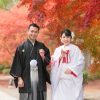 熊本城 紅葉 和装前撮り スタジオフィール 白無垢 色打掛