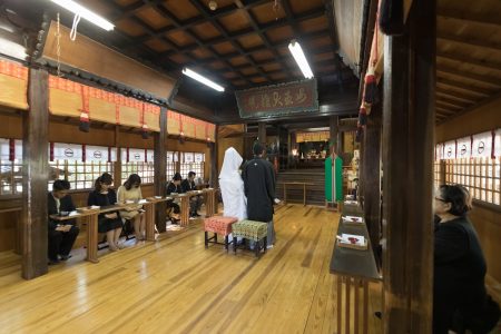 柳川 日吉神社 和婚 神社挙式 スタジオフィール 白無垢 色打掛