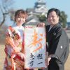 熊本城 冬 前撮り 色打掛 白無垢 スタジオフィール 婚礼
