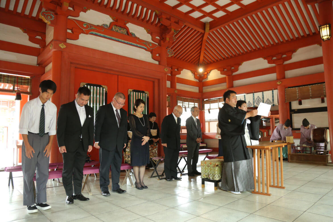 熊本市、藤崎八旛宮での神社挙式