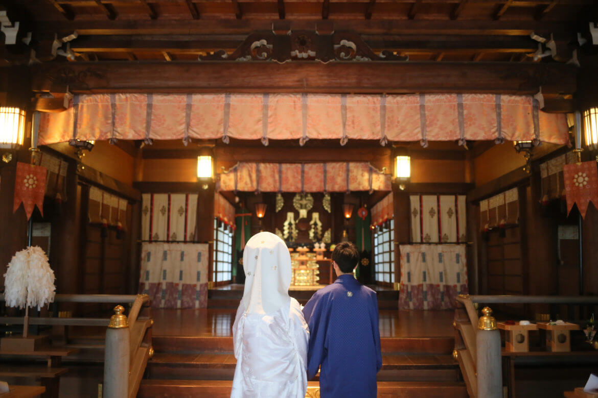 熊本市、出水神社での神社挙式